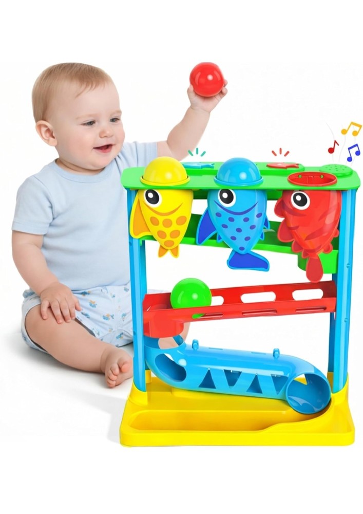 Move2Play Feed the Fish Light/Sound Toy Great Holiday Gift! NIB