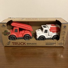 Geng Feng Eco-Friendly Bioplastic Recyclable Toy Trucks 2 pack NIB