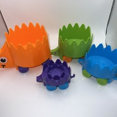 Fat Brain Toy Co. Hiding Hedgehogs Stacking Train Toy