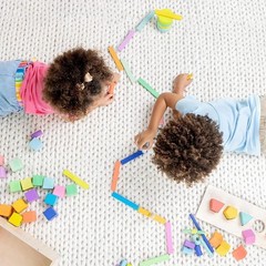 Baby Toys LOV The Block Set 70-piece solid wood block set (New)