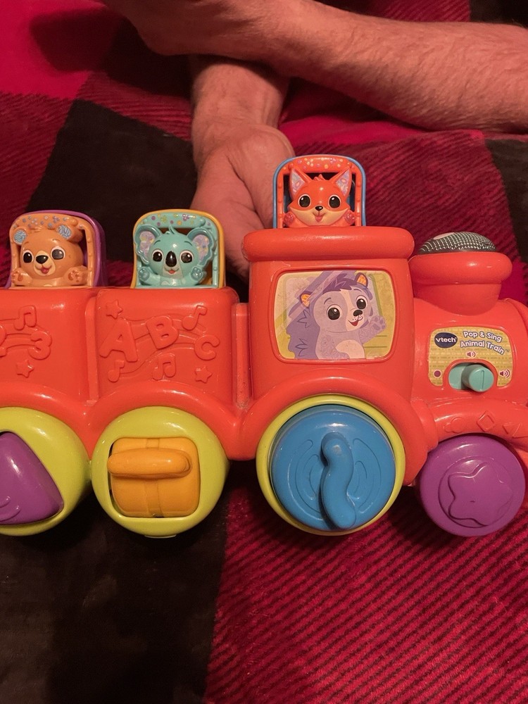 Vtech Roll and Surprise Animal Train Pop Up Animal Ages 6-36 Months Tested Works