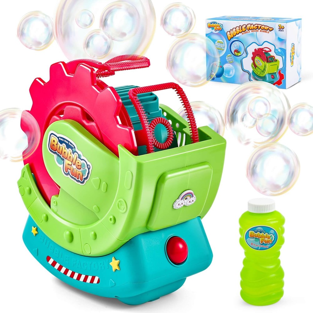 Bubble Machine for Toddlers Kids & Pets, with 8oz Safe Solution, Extra Large …