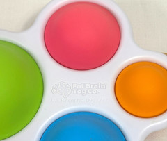 Fat Brain Toys DIMPL DUO & DIMPL Set Sensory Baby Toddler Toys Shapes Colors