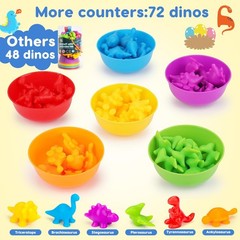 Counting Dinosaurs Montessori Toys for 3 4 5 Years Old Boys Girls Toddler Man…