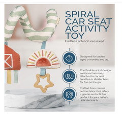 Itzy Bitzy Spiral Car Seat Activity Toy Farm
