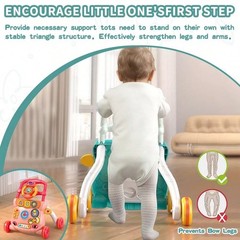 Baby Sit to Stand Walker 3 in 1 Music Learning Toy with Game Panel