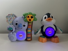 Fisher Price Linkimals Lot of 2 Counting Koala & Cool Beats Penguin Toys Tested