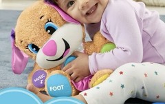 Fisher-Price – Laugh & Learn Smart Stages Sis Plush Toy – Brown / Pink / Blue