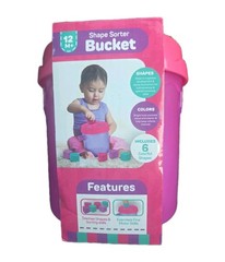 Baby Shape Sorter Bucket Toy +12 M Baby Developmental Toy: Geometric Shapes