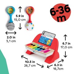 First Tunes Piano & Shakers Baby Musical Toy Gift Set, Ages 6-36m – 3pc