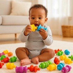 Colorful Snap Beads Set for Children and Toddlers Ages 1+, Pop Beads Arts and…