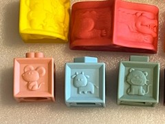 ABC Numbers Animals Educational Stacking Building Squishy Soft Rubber Toy Blocks