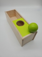 Lovevery The Thinker Play Kit Months 11-12 Sliding Top Box Montessori Ball Drop
