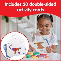 Sorting and Stacking Stones – 36 Plastic Pebbles in 6 Colors – Early Math Toy