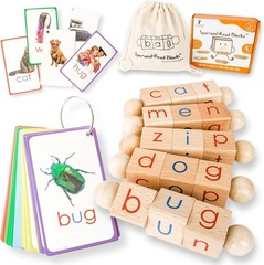 Montessori Phonetic Reading Blocks & CVC Flashcards – Learn to Read for Kids 3+