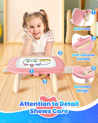 Magnetic Drawing Board, Toddler Girl Toys for 1-3 Year Old, Doodle Board Learnin