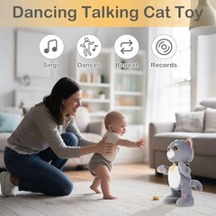Interactive Stuffed Plush Animal Toy Mimicking Repeating What You Say,…