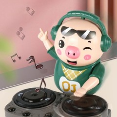 Music Colorful Dancing Piggy Doll Kids Gift DJ Little Pig Toy Novelty Toys TL