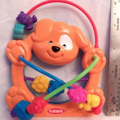 Playskool Busy Beads Pal Puppy Dog Panda Bear Motor skills bead chaser Baby Toy