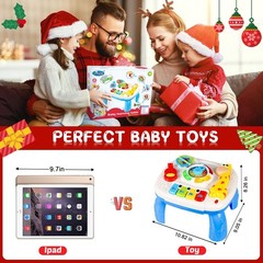 Baby Toys 6-12 Months, Musical Learning Table Toys for 1 2 3 Year Old Boys Girls