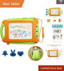 Multicolored Magnetic Drawing Board for Creative Toddlers – Includes Stamps!