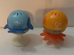 Hape Stay Put Sea Animals Rattle Set, Suction Cup
