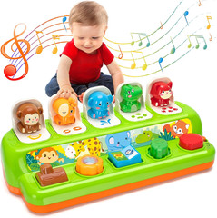 Duchong Pop up Toys for 1 Year Old Boy Girls, Interactive Cause and Effect Learn