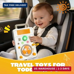 Montessori Toy Busy Board for 1 Year Old, Airplane Essential Travel Toys Roadtri