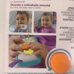Fisher-Price Baby Selfie Fun Phone Rattle Mirror Teether Teething Toy 3 Mo+ NEW
