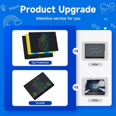16 Inch Large LCD Writing Tablet for Kids, Colorful Reusable Electronic Doodl…
