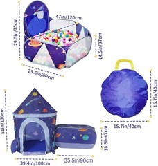 Corralitos Para Bebes Casa De Juegos Pelotas Para Niños Y Niñas, Color Azul NEW.
