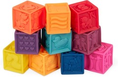 B. toys – Baby Blocks – Stacking & Building Toys for Babies – 10 Soft & Ed