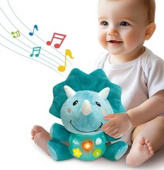Baby Dinosaur Plush Toy Soft Light Music Infant Baby Shower Gift
