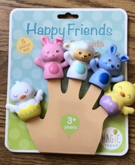 Magic Years Happy Friends Finger Puppets – 5 Piece Set