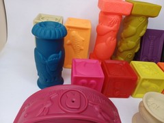 Baby Blocks Stacking Building Toys Soft Educational Numbers Shapes Colors 24