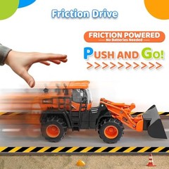 Construction Truck Toys for Toddlers: Push Go Truck Sandbox Excavator Toy