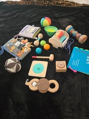 Lovevery Mixed Lot Wooden Montessori Baby Toddler Toy Bundle