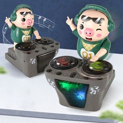 Music Colorful Dancing Piggy Doll Kids Gift DJ Little Pig Toy Novelty Toys TL