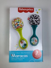 Maracas,Set of 2 Newborn Toys, Blue&Orange, Rattle ‘n Rock Maracas,0-6 Months​​​