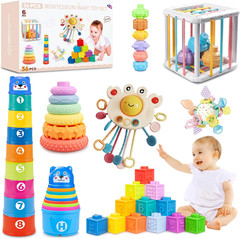 6 In1 Montessori Baby Toys 6-12 Months，Montessori Toy for Babies 6-12 Months，Inc