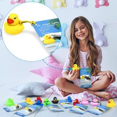 72 PCS Duck Cruise Kits Duck Tags Bands for Hiding Carnival, Duck Card Tags..