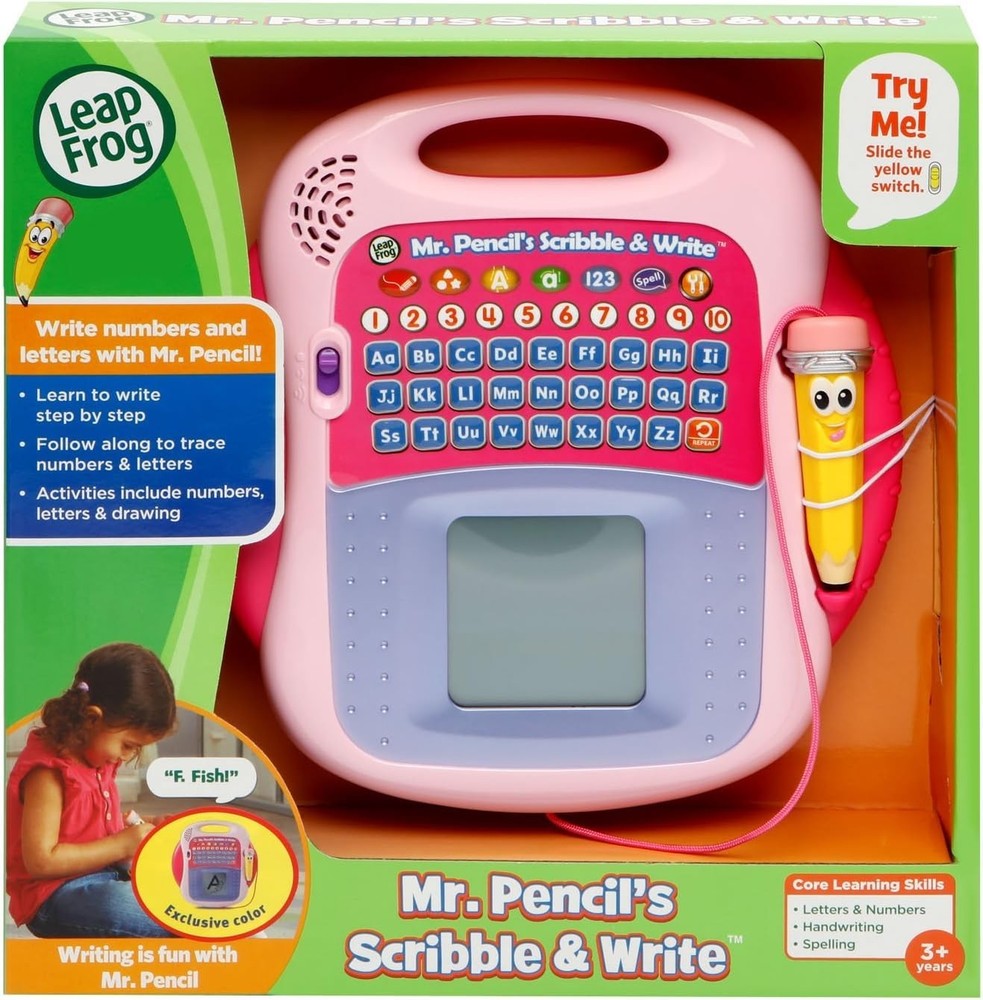 Leapfrog Mr. Pencil’s Scribble and Write, Pink Rare color NEW SEALED Leap Frog