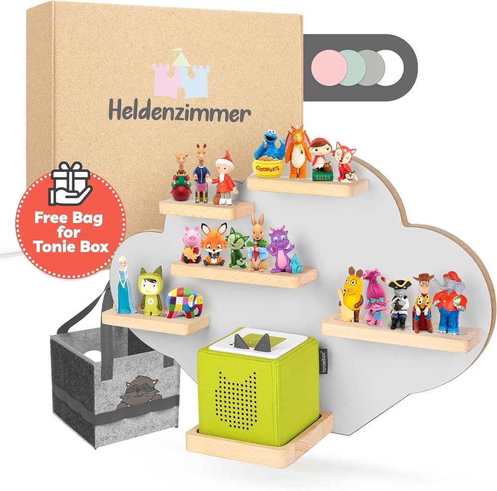 Tonie Shelf Cloud for Tonies and Box – Storage for All Your Accessories