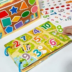 Busy Book for Toddlers, Quiet Book for Kids Development. Education. Motor Skills