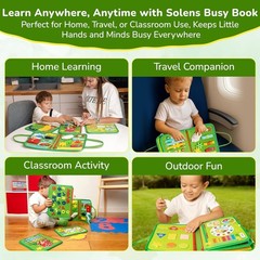 Toddler Busy Board Montessori Toys, Sensory Board Busy Book, Toys for Toddlers