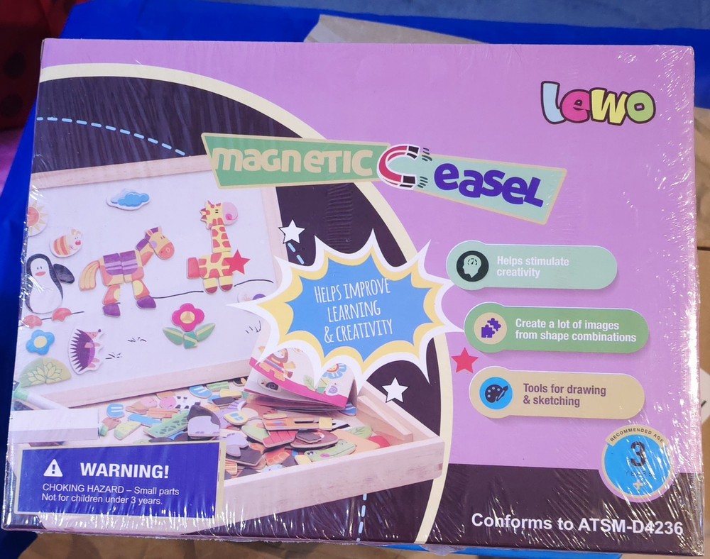 Lewo Magnetic Easel & Drawing Board | Educational Toy Holiday Gift for Kids 3+