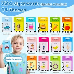 Toddler Toys Talking Flash Cards for 1 2 3 4 5 6 Year Old Boy Girl Birthday Gift