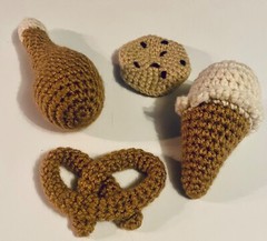 Handmade Crochet brown Color Sorting Playset, Learning Toy, Montessori