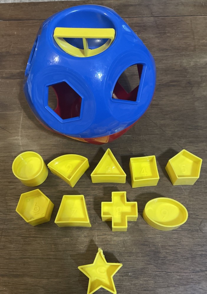 Vintage Tupperware Shape O Ball Classic Tupper Toys Shape Sorter Complete
