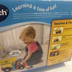 Vtec Drop And Go Dump Truck Learning Toy Ages 6-36 Months